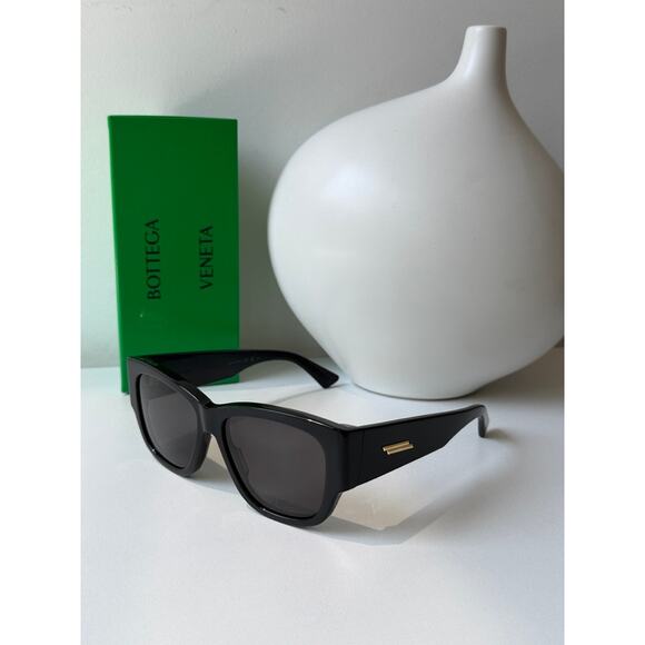 NEW Bottega Veneta BV1026S Unisex Black Square Sunglasses main image 8